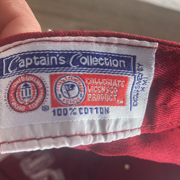 Pre owned Captain Collection Maroon Sooners OU College Adjustable Hat - Picture 8 of 8